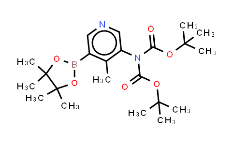 CAS No. 2246372-91-6, tert-butyl N-tert-butoxycarbonyl-N-[4-methyl-5-(4,4,5,5-tetramethyl-1,3,2-dioxaborolan-2-yl)-3-pyridyl]carbamate