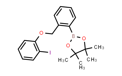 CAS No. 2227593-00-0, 2-[2-[(2-iodophenoxy)methyl]phenyl]-4,4,5,5-tetramethyl-1,3,2-dioxaborolane