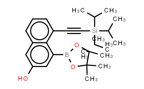 DY843785 | 2763158-21-8 | 4-(4,4,5,5-tetramethyl-1,3,2-dioxaborolan-2-yl)-5-(2-triisopropylsilylethynyl)naphthalen-2-ol