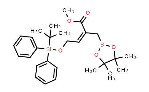CAS No. 2846064-11-5, methyl (Z)-4-[tert-butyl(diphenyl)silyl]oxy-2-[(4,4,5,5-tetramethyl-1,3,2-dioxaborolan-2-yl)methyl]but-2-enoate