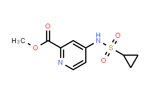 DY844033 | 2768550-71-4 | methyl 4-(cyclopropylsulfonylamino)pyridine-2-carboxylate