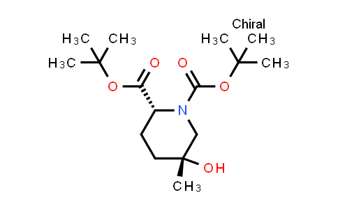 MC844114 | 2940860-58-0 | ditert-butyl (2R,5R)-5-hydroxy-5-methyl-piperidine-1,2-dicarboxylate
