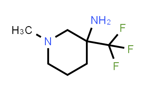 CAS No. 1505834-03-6, 1-methyl-3-(trifluoromethyl)piperidin-3-amine