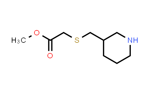 1249268-58-3 | methyl 2-{[(piperidin-3-yl)methyl]sulfanyl}acetate