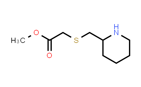 1250104-54-1 | methyl 2-{[(piperidin-2-yl)methyl]sulfanyl}acetate