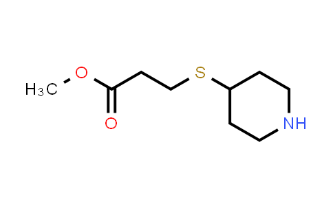 1250204-19-3 | methyl 3-(piperidin-4-ylsulfanyl)propanoate