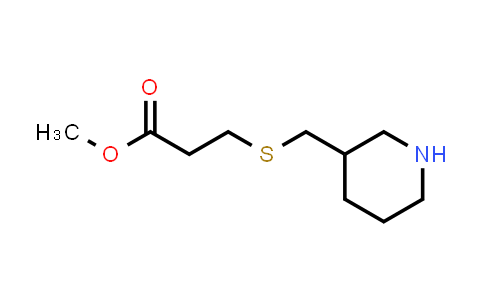 MC845110 | 1250251-28-5 | methyl 3-{[(piperidin-3-yl)methyl]sulfanyl}propanoate