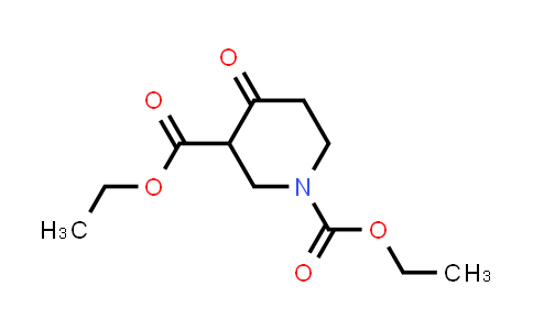 CAS No. 53601-94-8, 1,3-diethyl 4-oxopiperidine-1,3-dicarboxylate