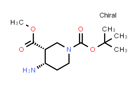 848002-73-3 | O1-tert-butyl O3-methyl (3R,4S)-4-aminopiperidine-1,3-dicarboxylate