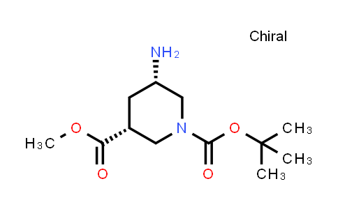 534572-24-2 | 1-tert-butyl 3-methyl (3R,5S)-5-aminopiperidine-1,3-dicarboxylate