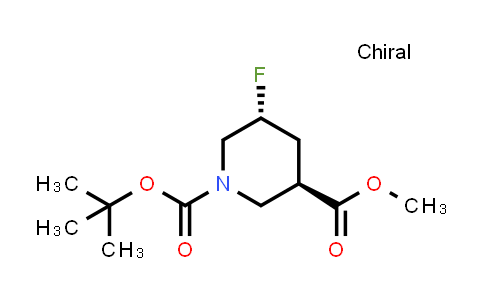 MC845686 | 2331211-77-7 | O1-tert-butyl O3-methyl (3R,5R)-5-fluoropiperidine-1,3-dicarboxylate