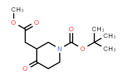 694450-89-0 | tert-butyl 3-(2-methoxy-2-oxo-ethyl)-4-oxo-piperidine-1-carboxylate