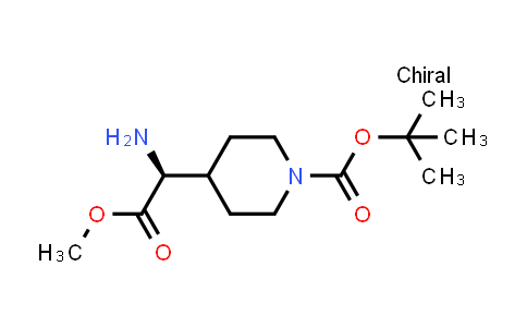 CAS No. 368866-12-0, tert-butyl 4-[(1S)-1-amino-2-methoxy-2-oxo-ethyl]piperidine-1-carboxylate