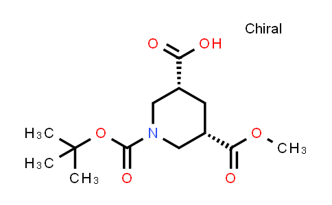 MC845931 | 534572-20-8 | (3R,5S)-1-tert-butoxycarbonyl-5-methoxycarbonyl-piperidine-3-carboxylic acid
