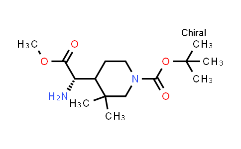 MC845994 | 2387585-35-3 | tert-butyl 4-[(1S)-1-amino-2-methoxy-2-oxo-ethyl]-3,3-dimethyl-piperidine-1-carboxylate