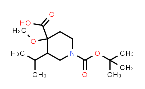 MC846000 | 2920407-98-1 | 1-tert-butoxycarbonyl-3-isopropyl-4-methoxy-piperidine-4-carboxylic acid