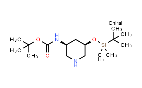 849161-65-5 | tert-butyl N-[(3S,5R)-5-[tert-butyl(dimethyl)silyl]oxy-3-piperidyl]carbamate