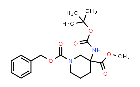 2197422-35-6 | O1-benzyl O3-methyl 3-(tert-butoxycarbonylamino)piperidine-1,3-dicarboxylate