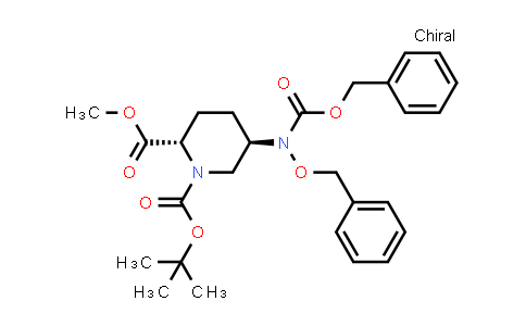 2387568-01-4 | O1-tert-butyl O2-methyl (2S,5R)-5-[benzyloxy(benzyloxycarbonyl)amino]piperidine-1,2-dicarboxylate