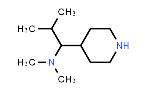 CAS No. 1889607-83-3, dimethyl[2-methyl-1-(piperidin-4-yl)propyl]amine