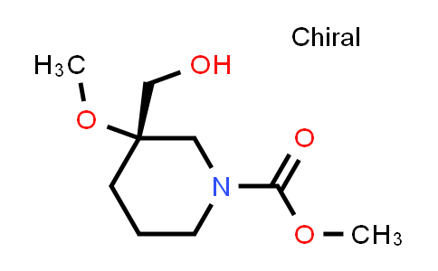 2381833-53-8 | methyl (3S)-3-(hydroxymethyl)-3-methoxypiperidine-1-carboxylate