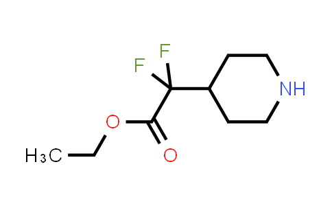 CAS No. 1258826-61-7, ethyl 2,2-difluoro-2-(4-piperidyl)acetate