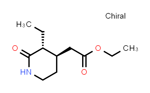 142301-57-3 | ethyl 2-[(3R,4R)-3-ethyl-2-oxopiperidin-4-yl]acetate