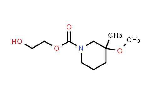 CAS No. 1876026-25-3, 2-hydroxyethyl 3-methoxy-3-methylpiperidine-1-carboxylate