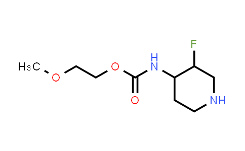 MC848164 | 2303167-50-0 | 2-methoxyethyl N-(3-fluoropiperidin-4-yl)carbamate