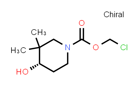2382450-70-4 | chloromethyl (4S)-4-hydroxy-3,3-dimethylpiperidine-1-carboxylate