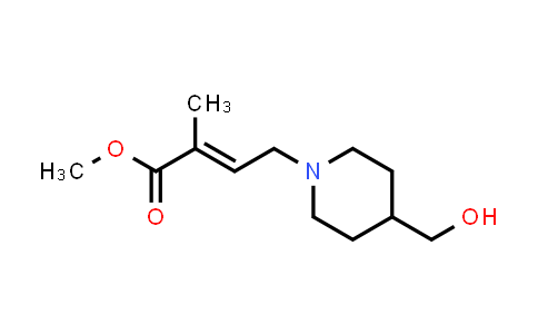 MC848289 | 1563115-09-2 | methyl 4-[4-(hydroxymethyl)piperidin-1-yl]-2-methylbut-2-enoate