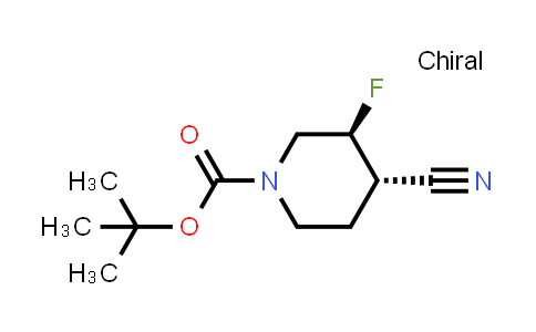 2166127-33-7 | 1-Piperidinecarboxylic acid, 4-cyano-3-fluoro-, 1,1-dimethylethyl ester, (3S,4S)-