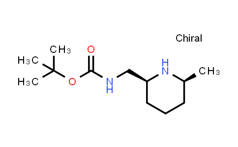 1154870-91-3 | Carbamic acid, N-[[(2R,6R)-6-methyl-2-piperidinyl]methyl]-, 1,1-dimethylethyl ester, rel-