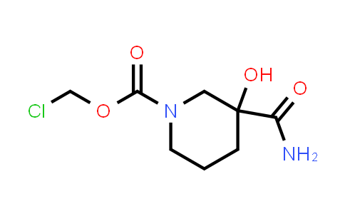 2139149-92-9 | chloromethyl 3-carbamoyl-3-hydroxypiperidine-1-carboxylate