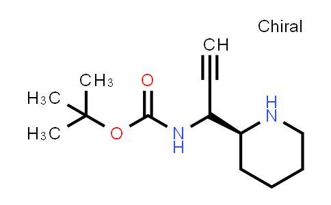 2351554-63-5 | Carbamic acid, N-[1-(2S)-2-piperidinyl-2-propyn-1-yl]-, 1,1-dimethylethyl ester