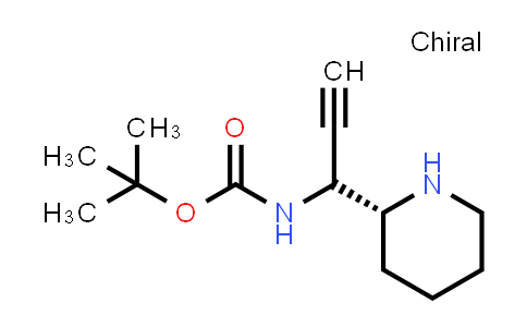 MC848608 | 2351534-20-6 | Carbamic acid, N-[1-(2R)-2-piperidinyl-2-propyn-1-yl]-, 1,1-dimethylethyl ester