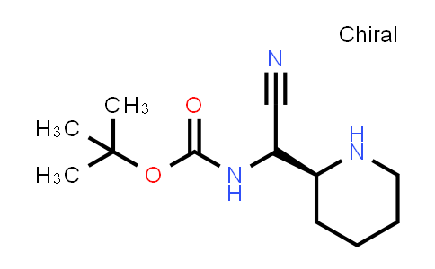 2351599-65-8 | Carbamic acid, N-[cyano(2S)-2-piperidinylmethyl]-, 1,1-dimethylethyl ester