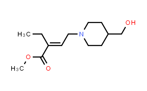 CAS No. 1563033-70-4, methyl 2-ethyl-4-[4-(hydroxymethyl)piperidin-1-yl]but-2-enoate