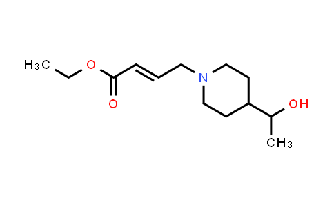 CAS No. 1982416-19-2, ethyl 4-[4-(1-hydroxyethyl)piperidin-1-yl]but-2-enoate