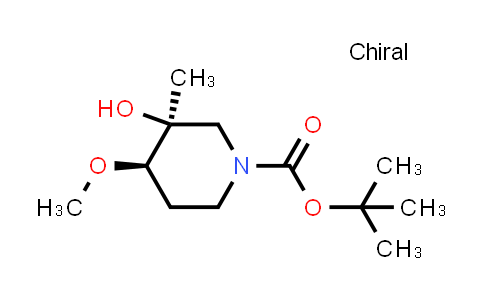 MC848971 | 2660254-71-5 | tert-butyl cis-3-hydroxy-4-methoxy-3-methyl-piperidine-1-carboxylate