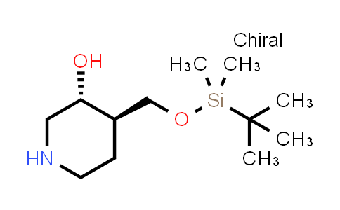 1883757-52-5 | rel-(3R,4R)-4-{[(tert-butyldimethylsilyl)oxy]methyl}piperidin-3-ol