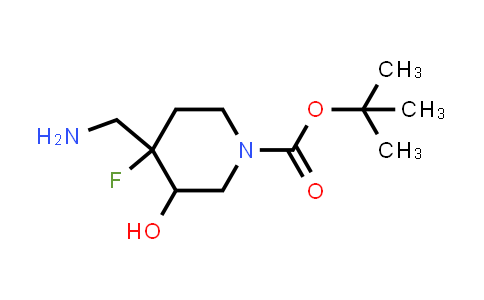 CAS No. 2940960-64-3, tert-butyl 4-(aminomethyl)-4-fluoro-3-hydroxy-piperidine-1-carboxylate