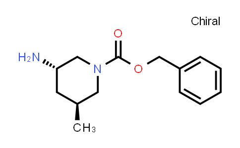 CAS No. 1228531-41-6, benzyl (3S,5S)-3-amino-5-methyl-piperidine-1-carboxylate