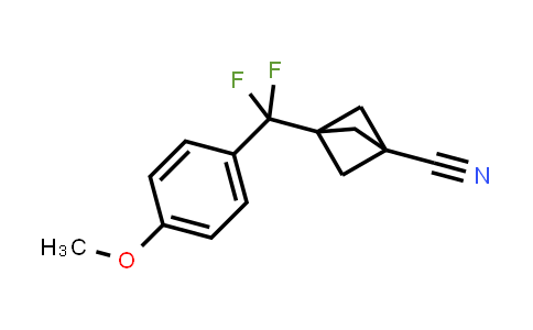 CAS No. 2198774-72-8, 3-[difluoro-(4-methoxyphenyl)methyl]bicyclo[1.1.1]pentane-1-carbonitrile