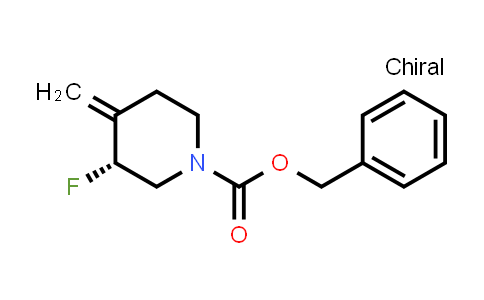 CAS No. 2954730-72-2, benzyl (3R)-3-fluoro-4-methylidenepiperidine-1-carboxylate