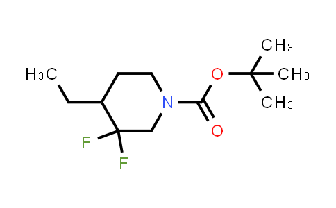 CAS No. 1373503-94-6, tert-butyl 4-ethyl-3,3-difluoropiperidine-1-carboxylate