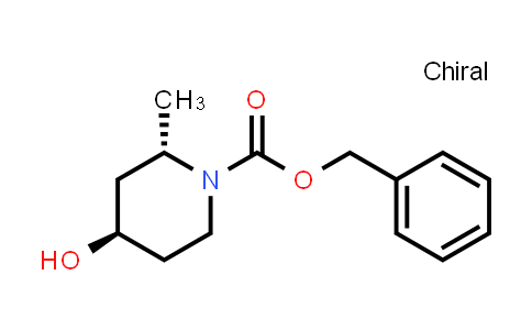 CAS No. 1290191-63-7, benzyl (2S,4R)-4-hydroxy-2-methylpiperidine-1-carboxylate