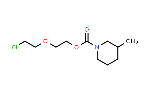 CAS No. 1565576-88-6, 2-(2-chloroethoxy)ethyl 3-methylpiperidine-1-carboxylate