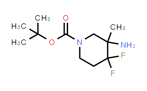 CAS No. 1784560-52-6, tert-butyl 3-amino-4,4-difluoro-3-methyl-piperidine-1-carboxylate