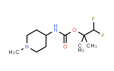 CAS No. 2946476-74-8, 1,1-difluoro-2-methylpropan-2-yl N-(1-methylpiperidin-4-yl)carbamate